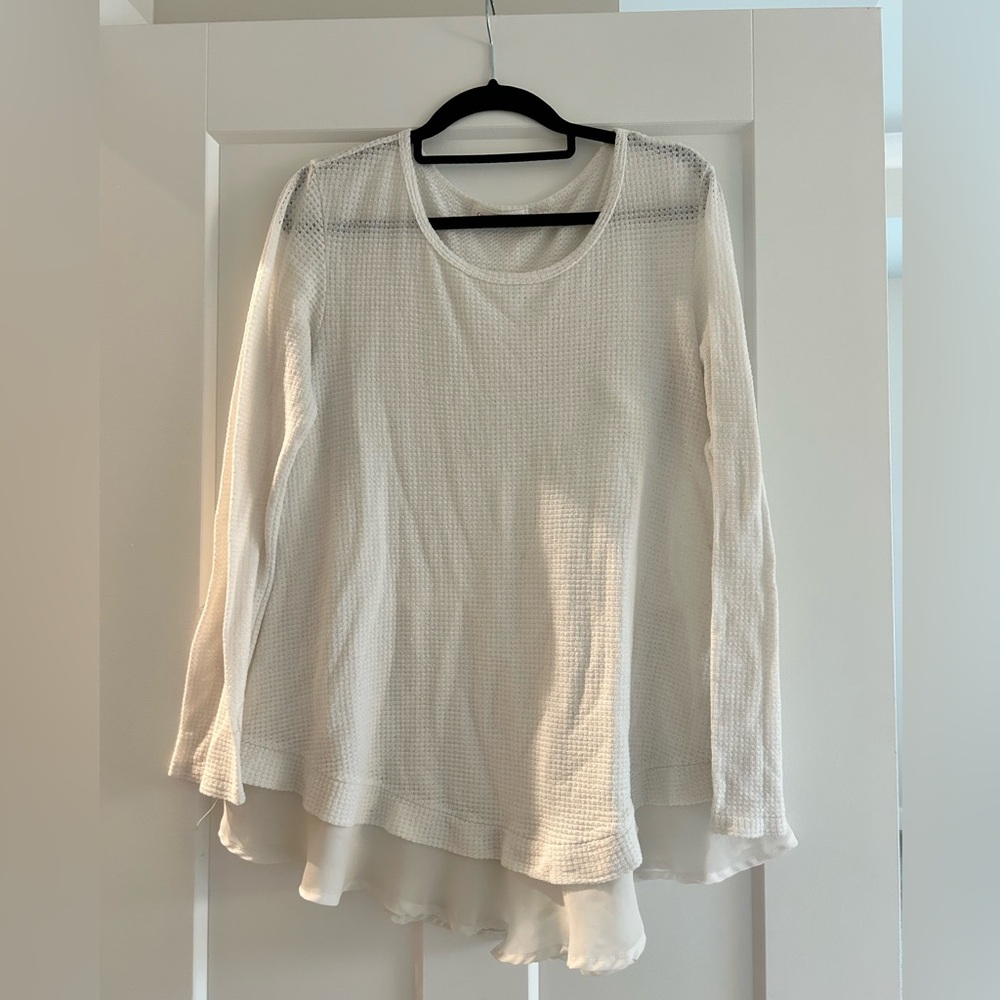 Long sleeve white blouse